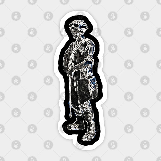 soldier Sticker by rickylabellevie